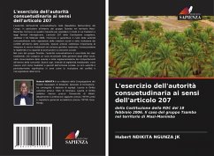 Cover L'esercizio dell'autorità consuetudinaria ai sensi dell'articolo 207