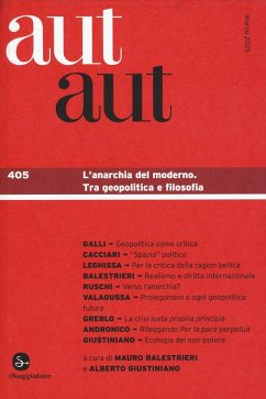 Cover L' anarchia del moderno. Tra geopolitica e filosofia