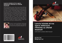 Cover Lancio iniziale di tre opere letterarie ritmiche su sfondi musicali