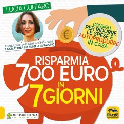 Cover Risparmia 700 euro in 7 giorni. Consigli per ridurre le spese e autoprodurre in casa
