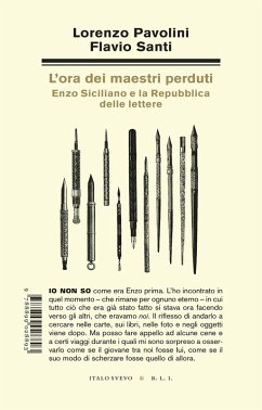 Cover L' ora dei maestri perduti. Enzo Siciliano e la Repubblica delle lettere