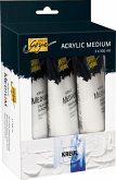 KREUL SOLO GOYA Acrylic Medium, Struktur-Paste Universal, Feinsand und Struktur-Gel Glänzend, 3er Set KREUL SOLO GOYA Acrylic Medium, Struktur-Paste Universal, Feinsand und Struktur-Gel Glänzend, 3er Set