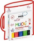 KREUL MUCKI Porzellan-Pirat Porzellanmalstift 5er Set KREUL MUCKI Porzellan-Pirat Porzellanmalstift 5er Set
