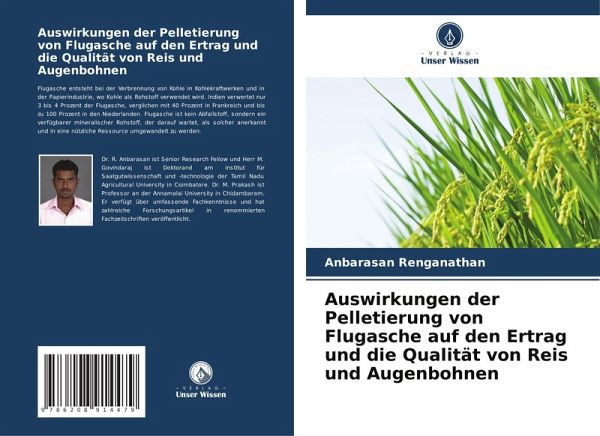 Auswirkungen der Pelletierung von Flugasche auf den Ertrag und die Qualität von Reis und Augenbohnen
