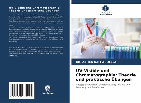 UV-Visible und Chromatographie: Theorie und praktische Übungen UV-Visible und Chromatographie: Theorie und praktische Übungen