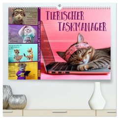 Cover Tierischer Taskmanager (hochwertiger Premium Wandkalender 2026 DIN A2 quer), Kunstdruck in Hochglanz