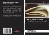 How to write a successful scientific document in ecology?