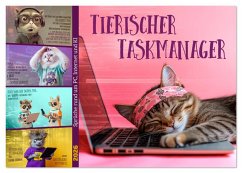 Cover Tierischer Taskmanager (Tischkalender 2026 DIN A5 quer), CALVENDO Monatskalender