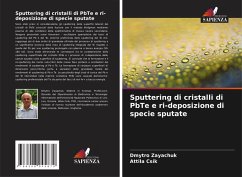 Cover Sputtering di cristalli di PbTe e ri-deposizione di specie sputate