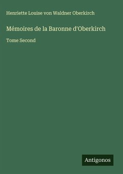 Cover Mémoires de la Baronne d'Oberkirch