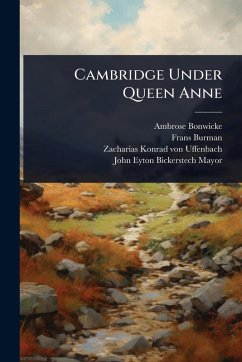 Cover Cambridge Under Queen Anne