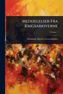Cover Meddelelser Fra Krigsarkiverne