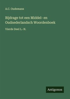 Cover Bijdrage tot een Middel- en Oudnederlandsch Woordenboek