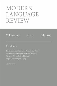 Cover Modern Language Review (120.3) July 2025