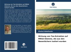 Cover Wirkung von Tee-Extrakten auf MRSA-Stämme, die aus den Nasenlöchern isoliert wurden