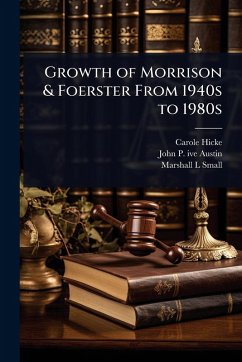 Cover Growth of Morrison & Foerster From 1940s to 1980s