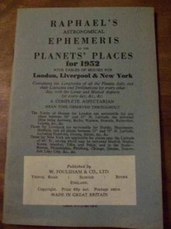 Raphael's Astronomical Ephemeris - Raphael, Edwin