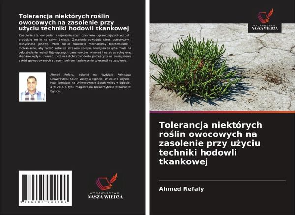 Tolerancja niektórych ro¿lin owocowych na zasolenie przy u¿yciu techniki hodowli tkankowej Tolerancja niektórych ro¿lin owocowych na zasolenie przy u¿yciu techniki hodowli tkankowej