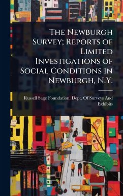 Cover The Newburgh Survey; Reports of Limited Investigations of Social Conditions in Newburgh, N.Y.