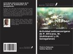 Actividad anticancerígena de P. Africana, W. Stuhlmannii y M. Senegalensis