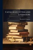 Catalogue of English Literature Catalogue of English Literature