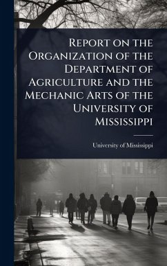 Cover Report on the Organization of the Department of Agriculture and the Mechanic Arts of the University of Mississippi