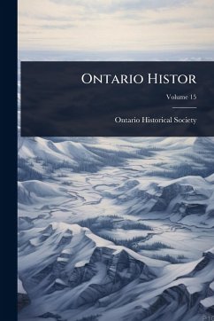 Cover Ontario Histor