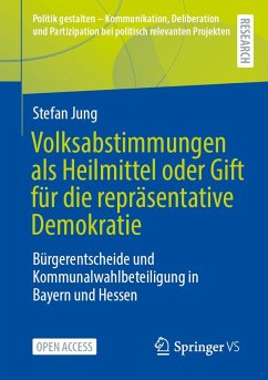 Cover Volksabstimmungen als Heilmittel oder Gift für die repräsentative Demokratie