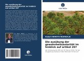 Die ausübung der gewohnheitsautorität im hinblick auf artikel 207 Die ausübung der gewohnheitsautorität im hinblick auf artikel 207
