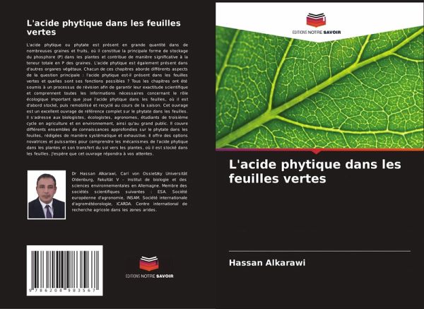 L'acide phytique dans les feuilles vertes L'acide phytique dans les feuilles vertes