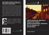 ¿Qué grado de apertura tienen los datos gubernamentales abiertos en los países en desarrollo?