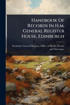 Cover Handbook Of Records In H.m. General Register House, Edinburgh