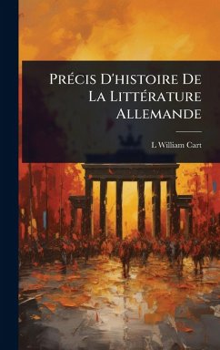 Cover PrÃ(c)cis D'histoire De La LittÃ(c)rature Allemande