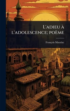 Cover L'adieu Ã l'adolescence; poème