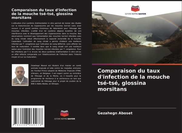 Comparaison du taux d'infection de la mouche tsé-tsé, glossina morsitans