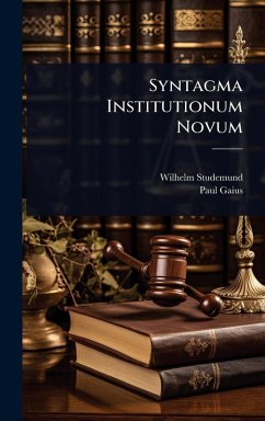 Cover Syntagma Institutionum Novum