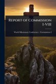Report of Commission I-VIII