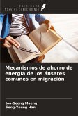 Mecanismos de ahorro de energía de los ánsares comunes en migración Mecanismos de ahorro de energía de los ánsares comunes en migración