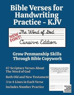 Cover Bible Verses for Handwriting Practice - KJV