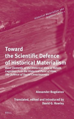 Cover Toward the Scientific Defence of Historical Materialism