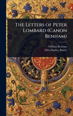 Cover The Letters of Peter Lombard (Canon Benham)