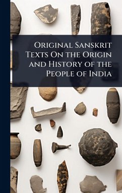 Cover Original Sanskrit Texts On the Origin and History of the People of India