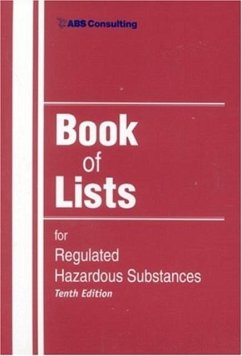 Cover Book of Lists for Regulated Hazardous Substances