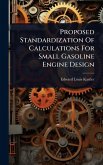 Proposed Standardization Of Calculations For Small Gasoline Engine Design Proposed Standardization Of Calculations For Small Gasoline Engine Design