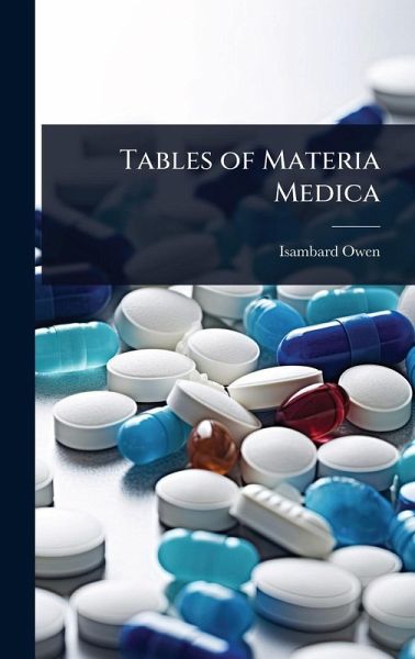 Tables of Materia Medica Tables of Materia Medica
