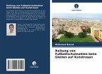 Reibung von Fußballschuhsohlen beim Gleiten auf Kunstrasen