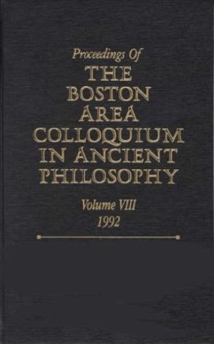 Cover Proceedings of the Boston Area Colloquium in Ancient Philosophy