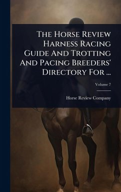 Cover The Horse Review Harness Racing Guide And Trotting And Pacing Breeders' Directory For ...