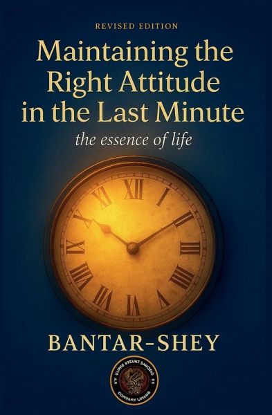 Maintaining the right attitude in the last minute Maintaining the right attitude in the last minute