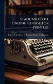 Standard Cost Finding Course For Printers